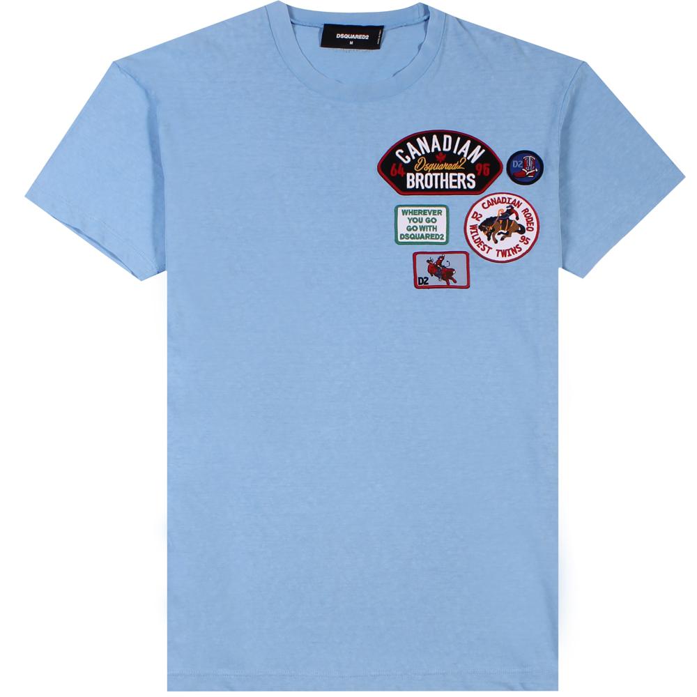 light blue dsquared t shirt
