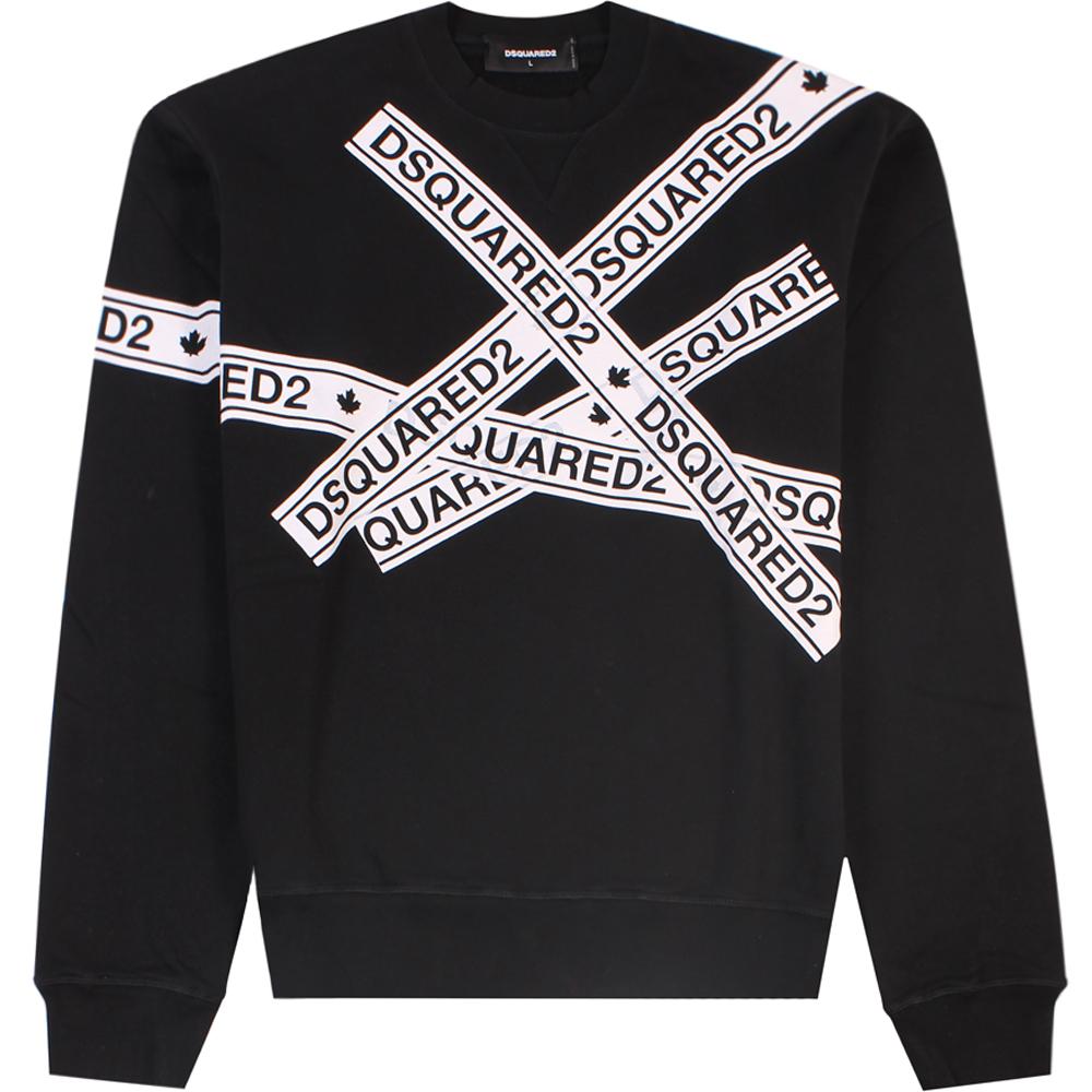 dsquared tape sweatshirt