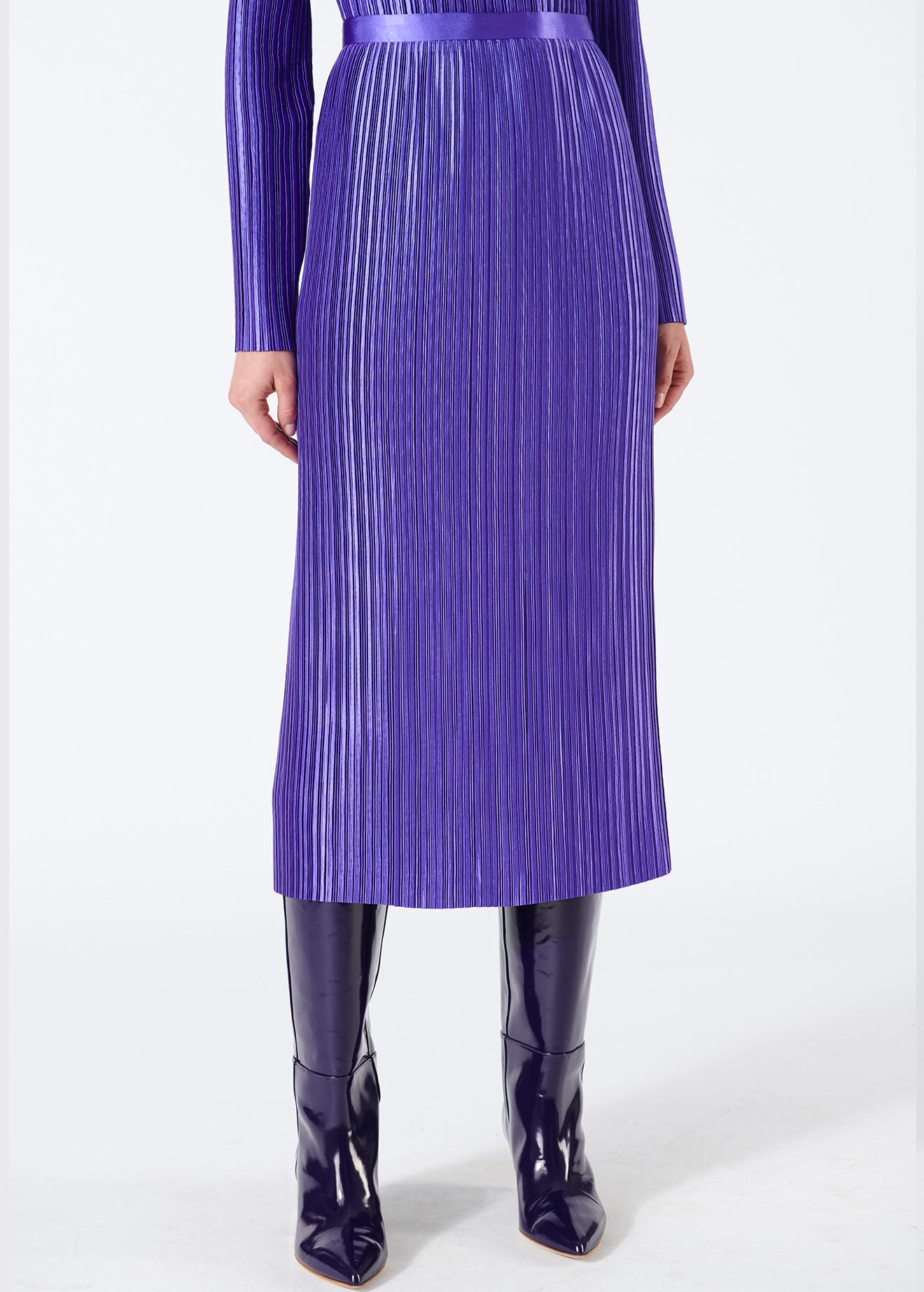 tibi plisse skirt