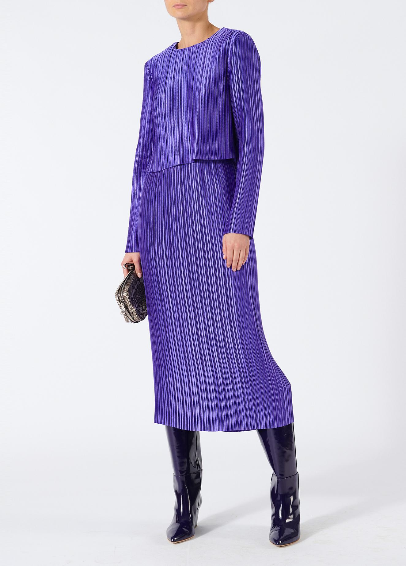 tibi plisse skirt