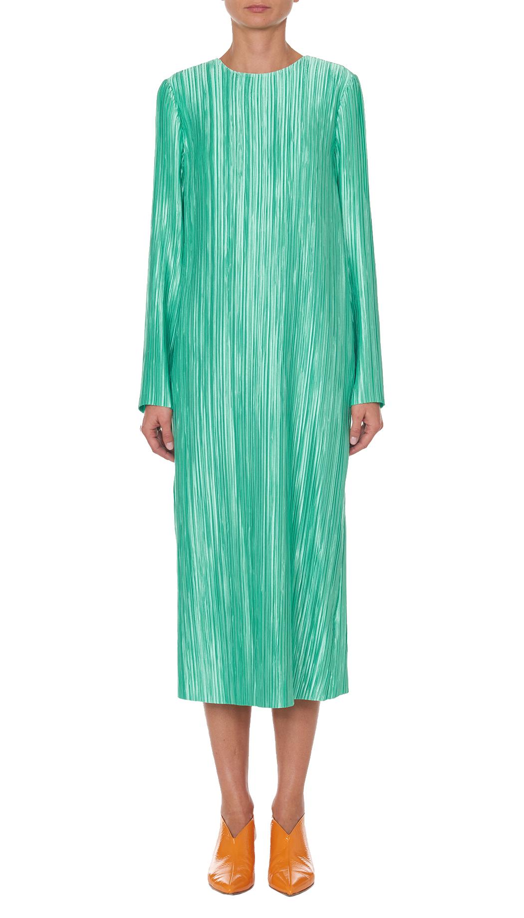 tibi plisse dress
