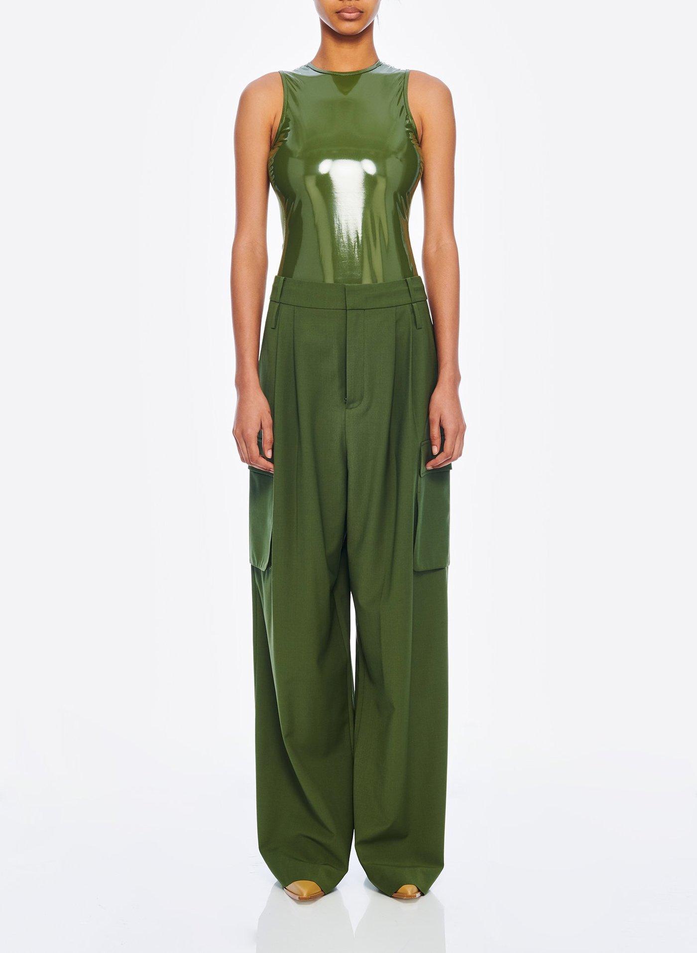 tibi nylon cargo pant