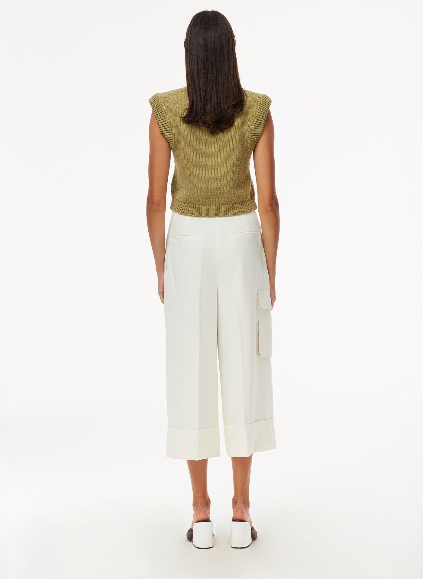 tibi nylon cargo pant