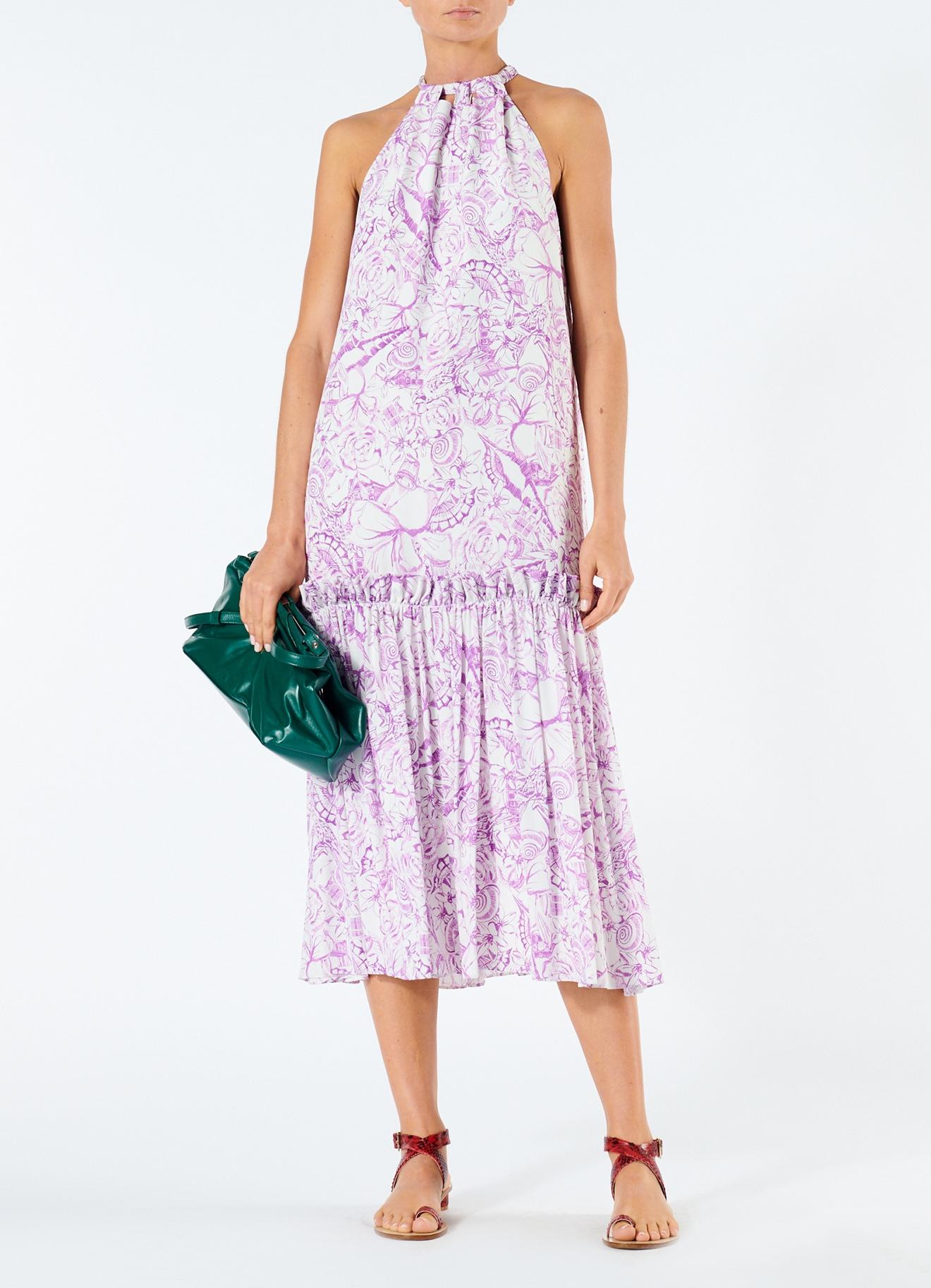 tibi purple dress