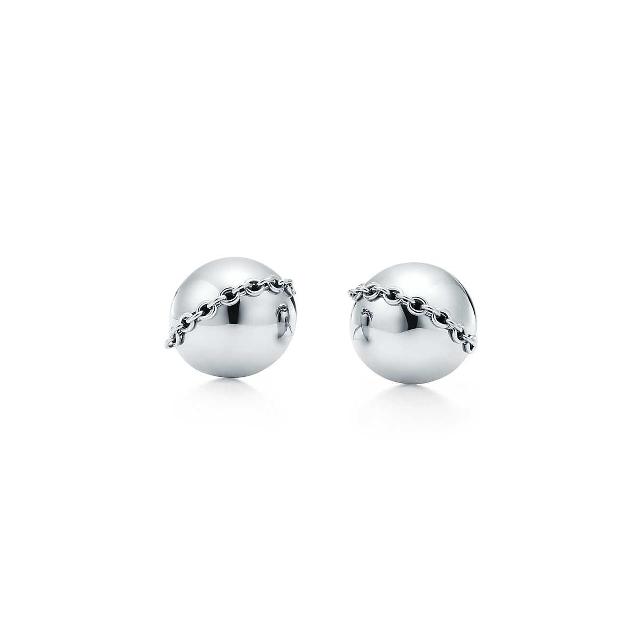Tiffany & Co. Tiffany City Hardwear Bolt Stud Earrings In Sterling