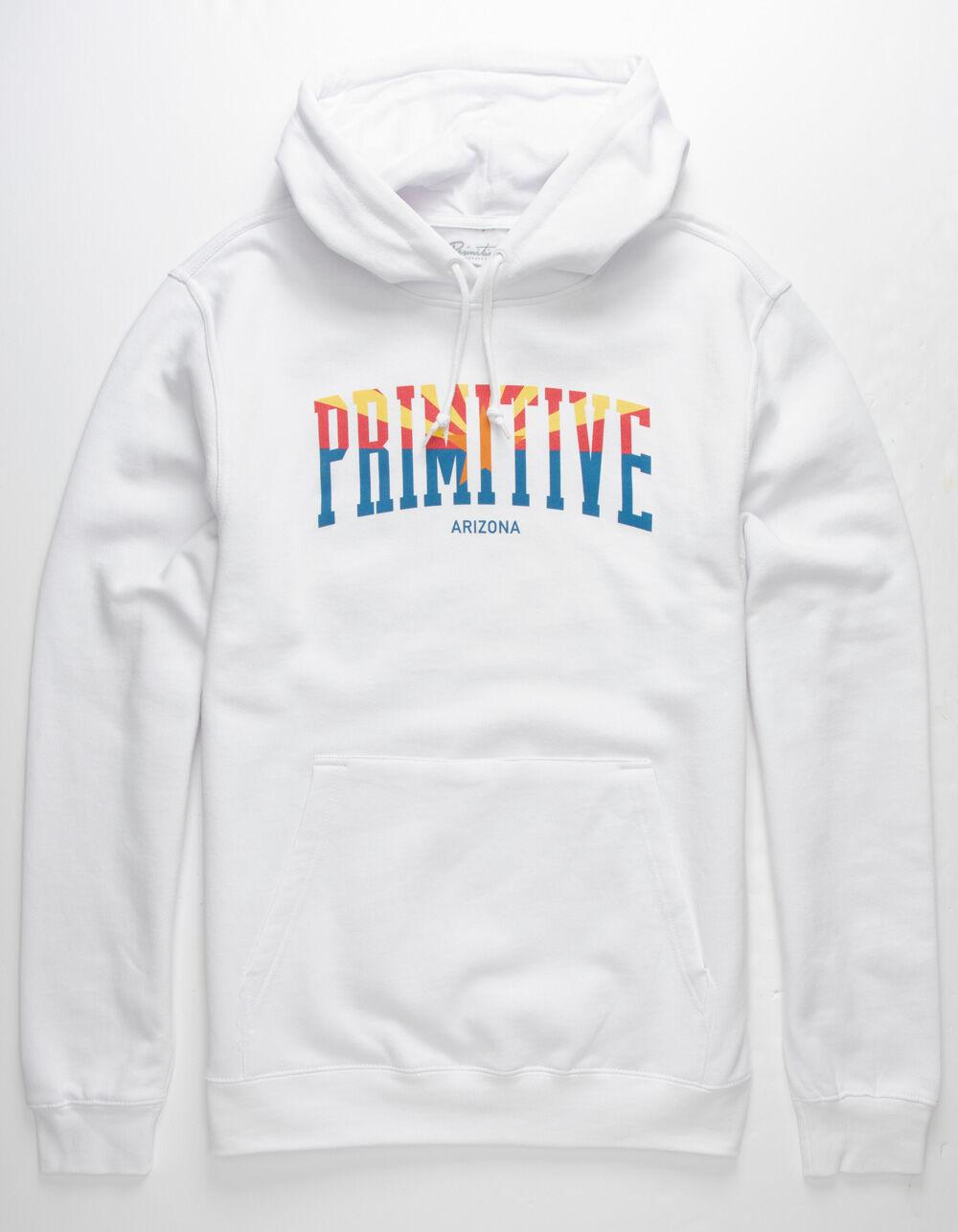 white primitive hoodie