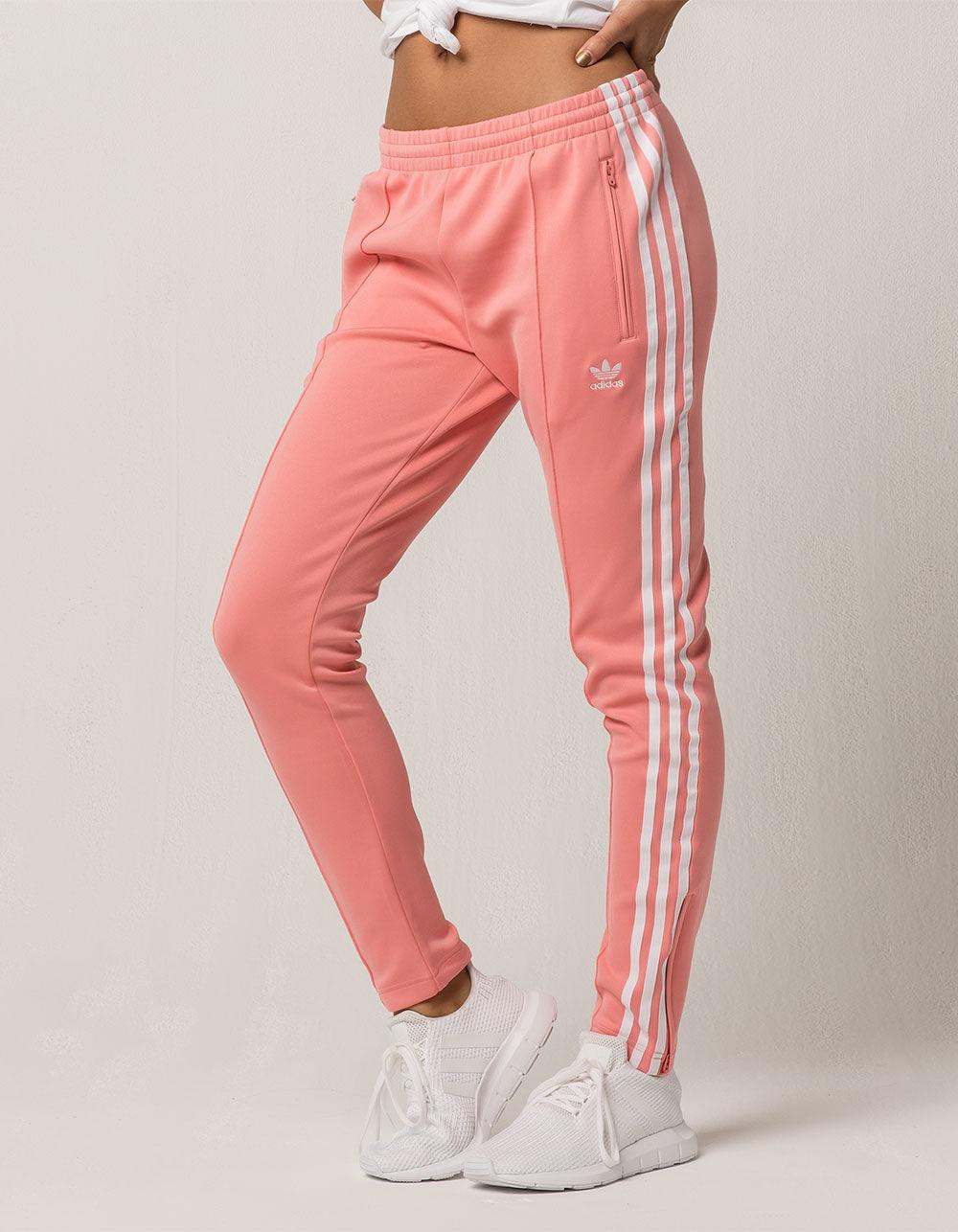 adidas ash pink track pants