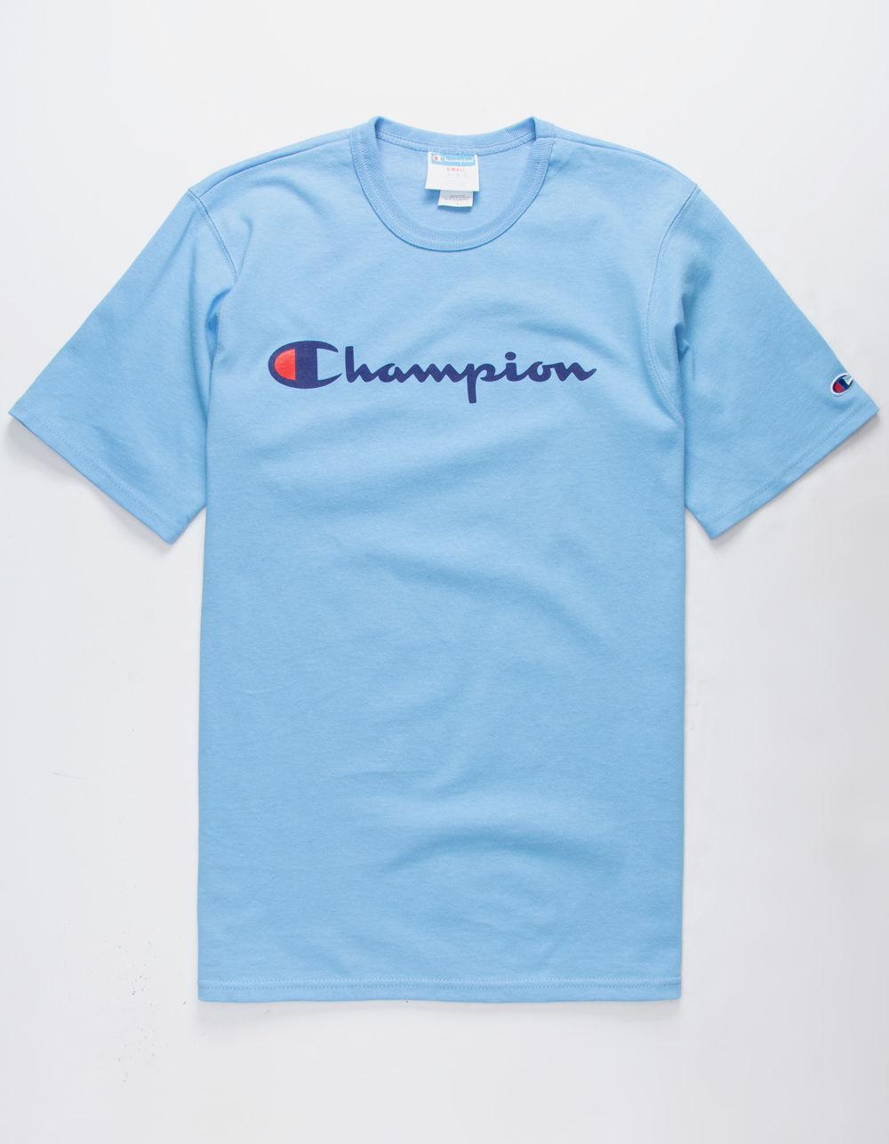 sky blue champion sweatshirt