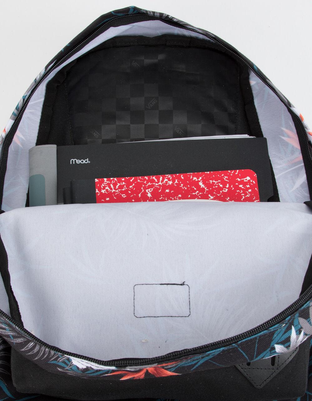 vans old skool ii peace out floral backpack