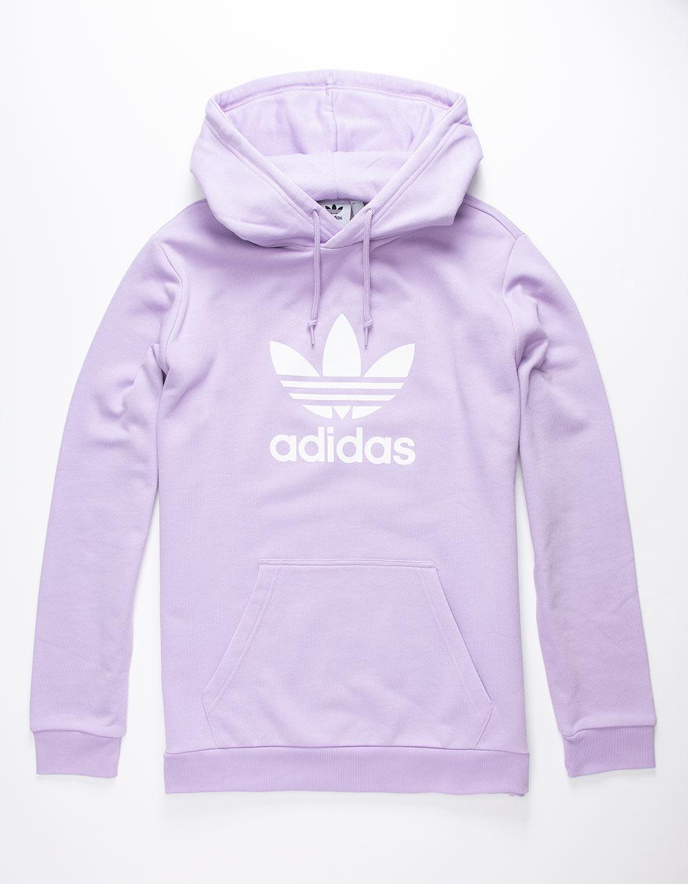 adidas Originals Trefoil Hoodie in Lavender (Purple) for Men - Lyst