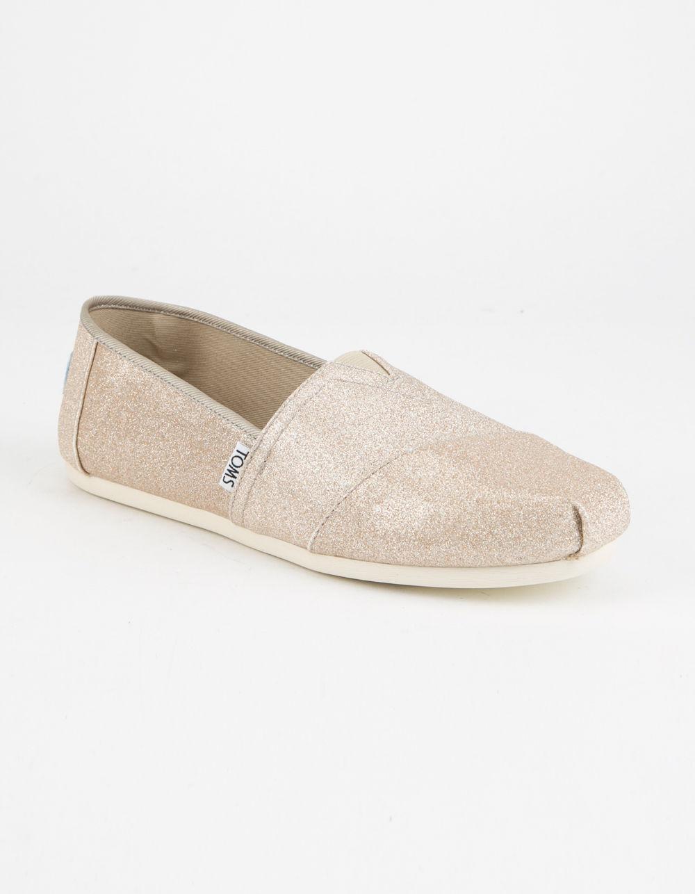 toms rose gold glimmer women's classics
