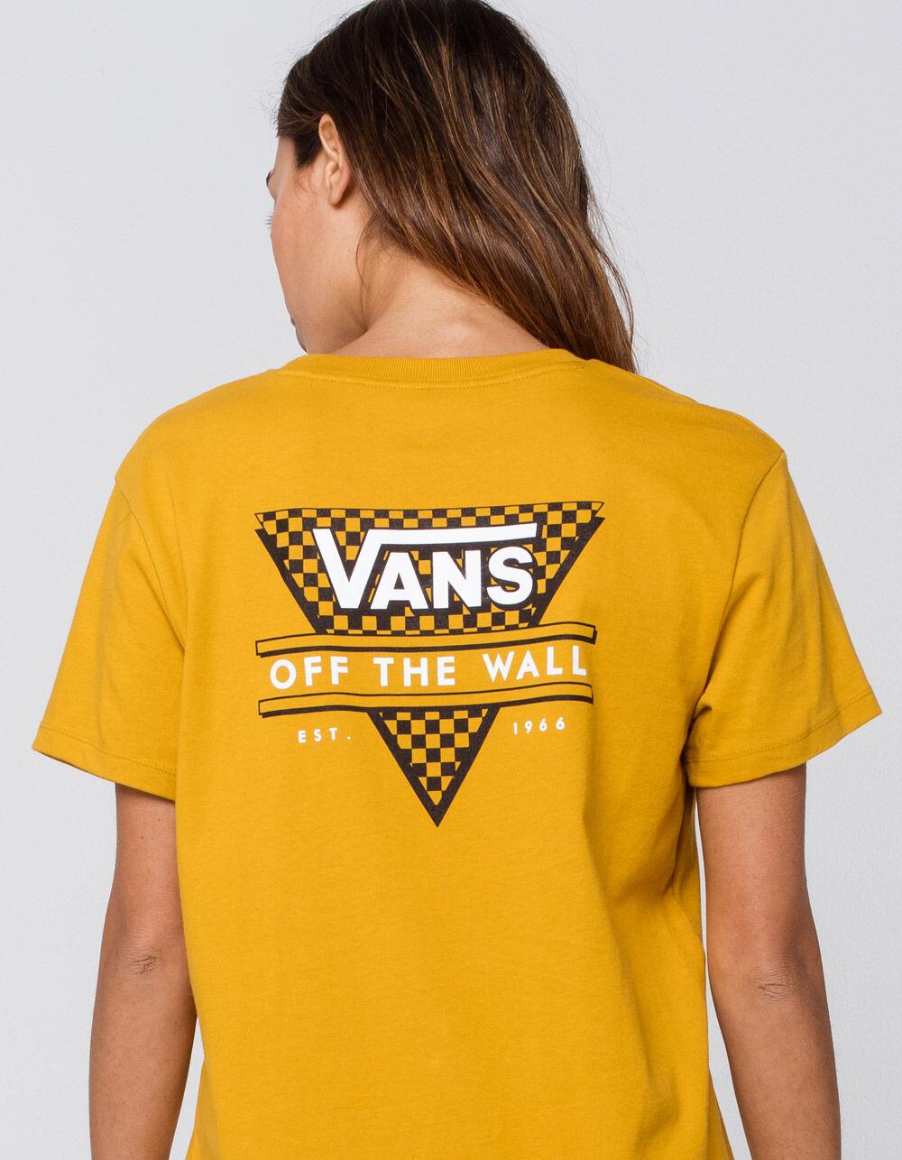 vans t shirt womens yellow