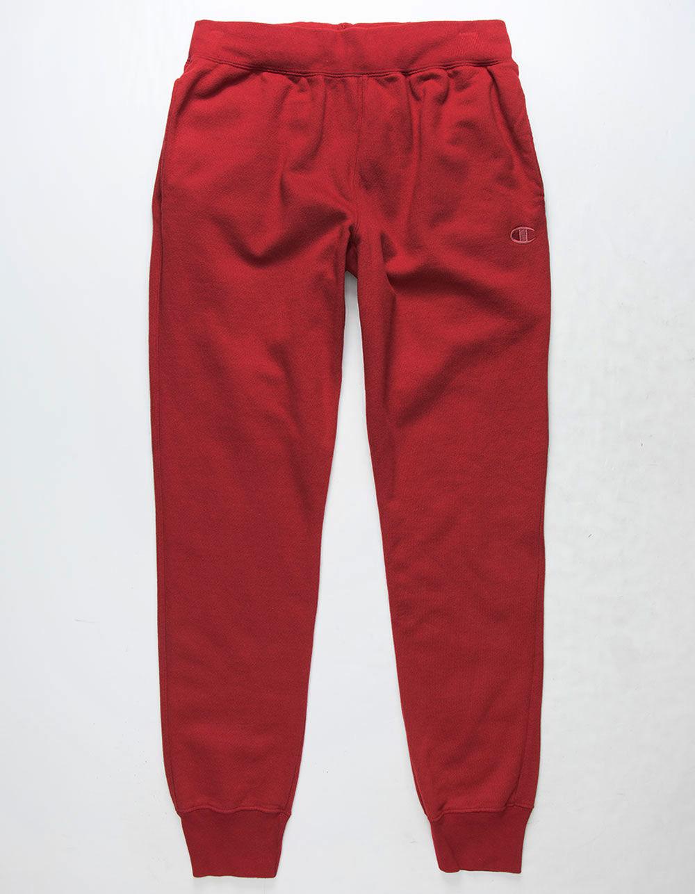 red champion jogging pants