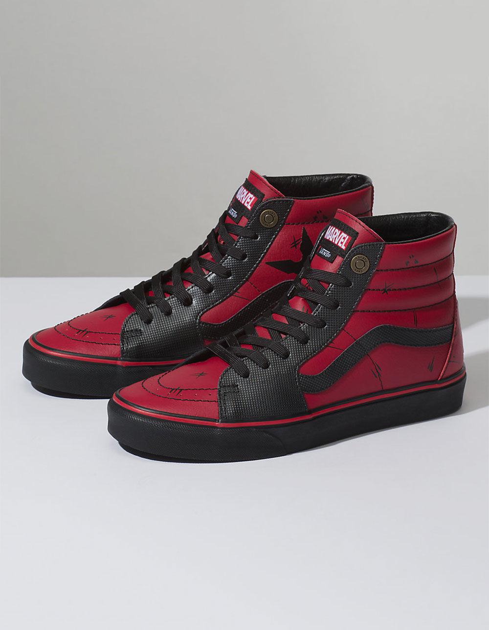 Vans X Marvel Deadpool Sk8hi Shoes in Red for Men Lyst