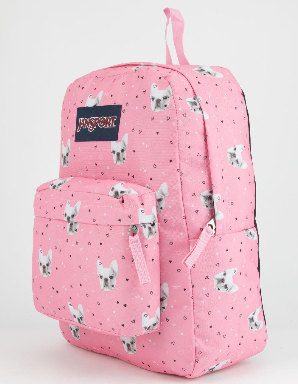 Jansport Synthetic Superbreak Fierce Frenchies Backpack in Pink Lyst