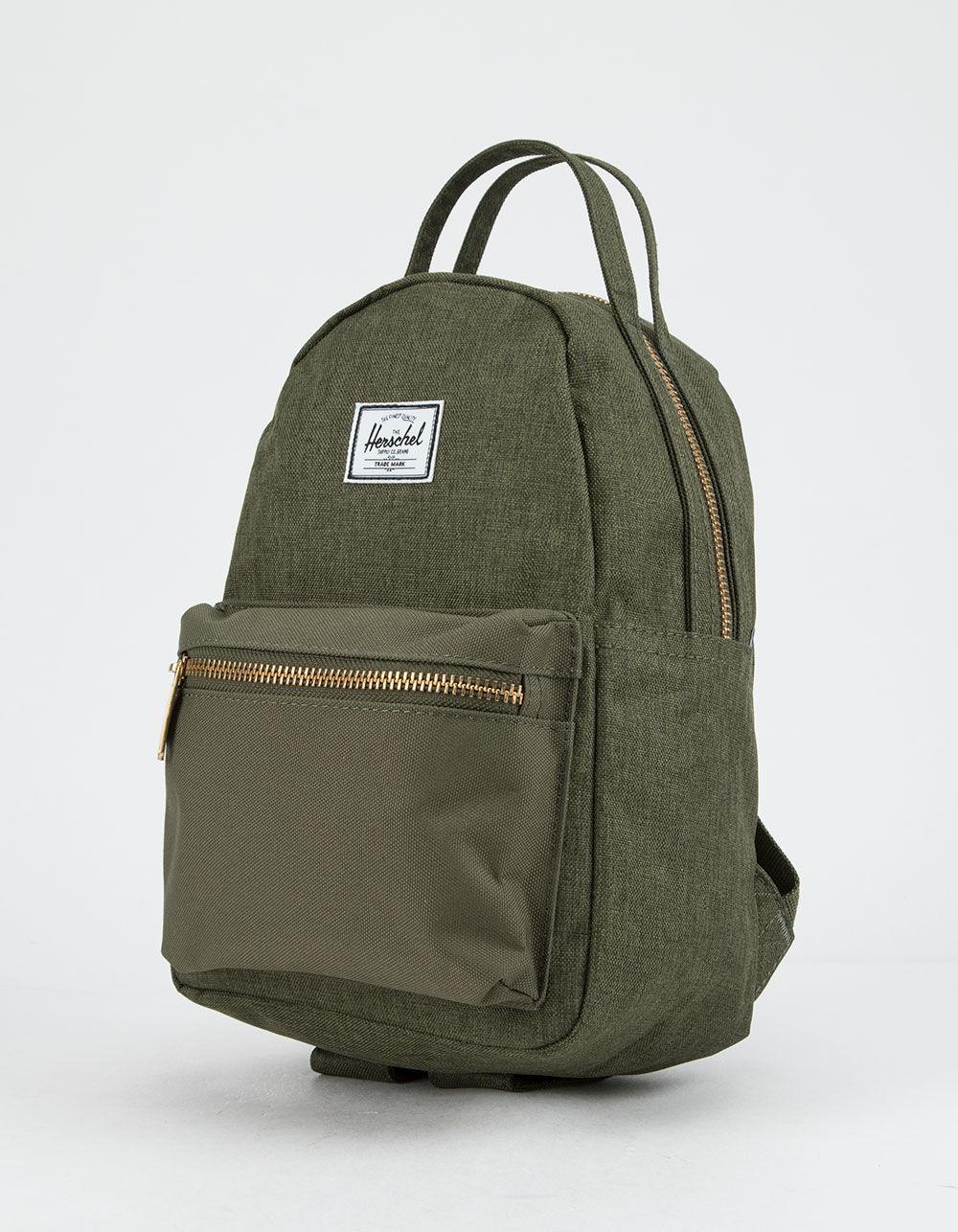 green mini backpack