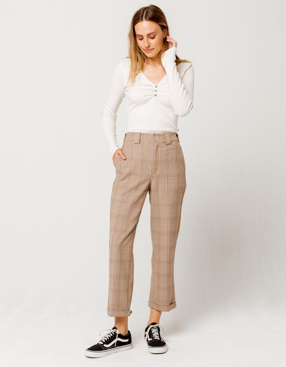 Dickies Synthetic Roll Hem Work Pants in Brown Combo (Brown) Lyst