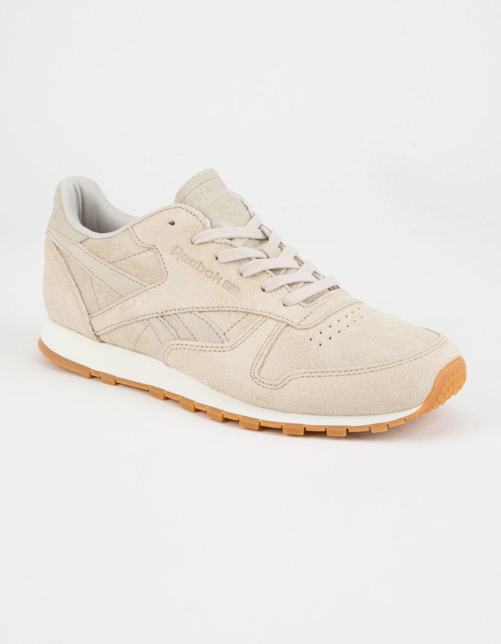 reebok classic leather clean exotics womens shoes
