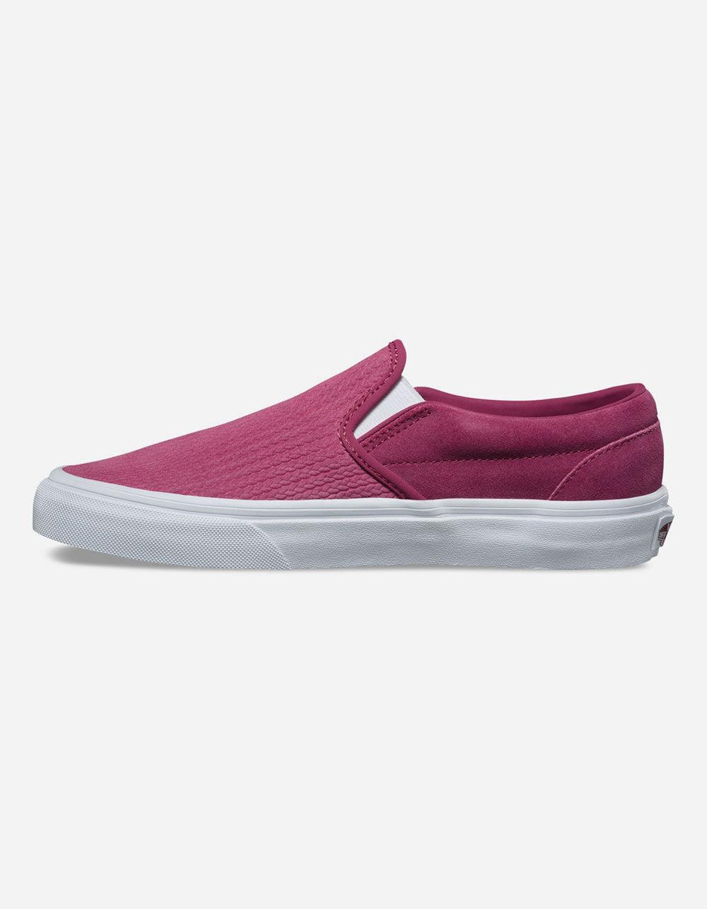 wine slip on vans