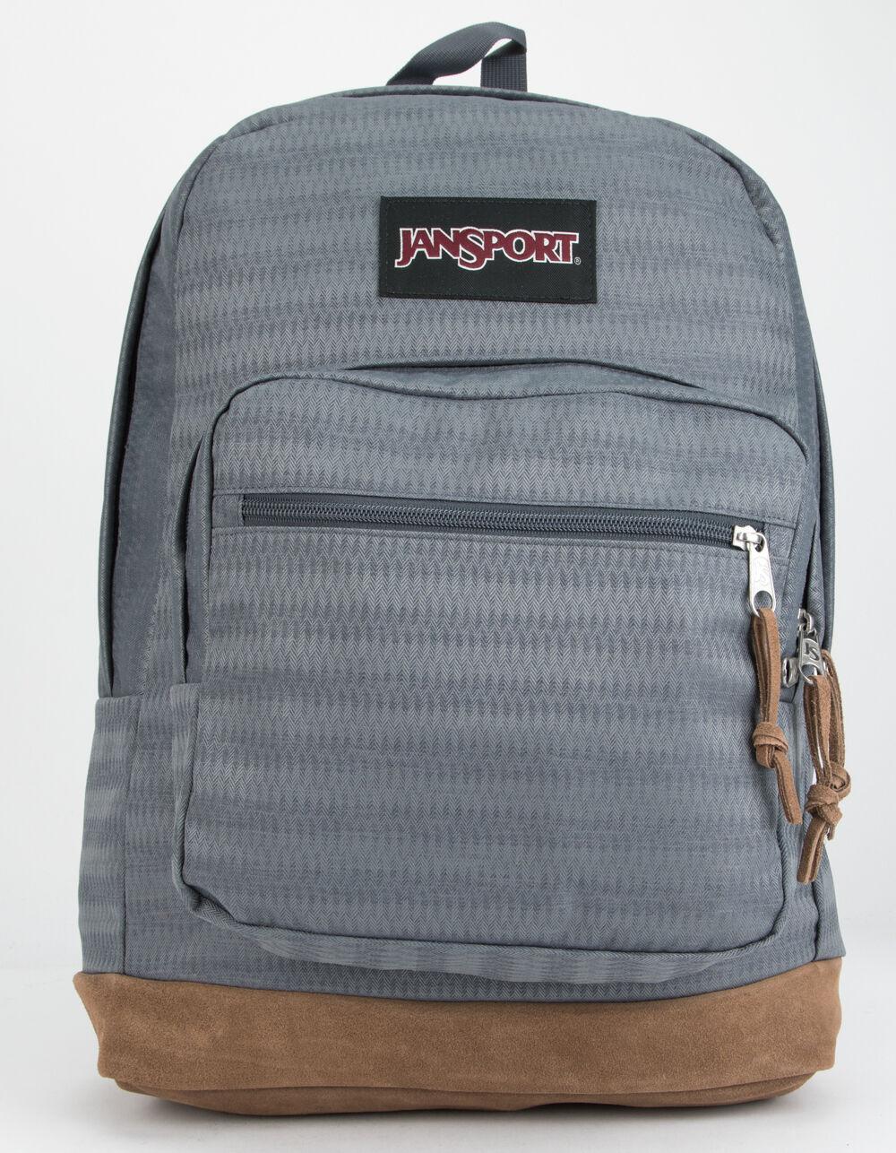 jansport suede backpack