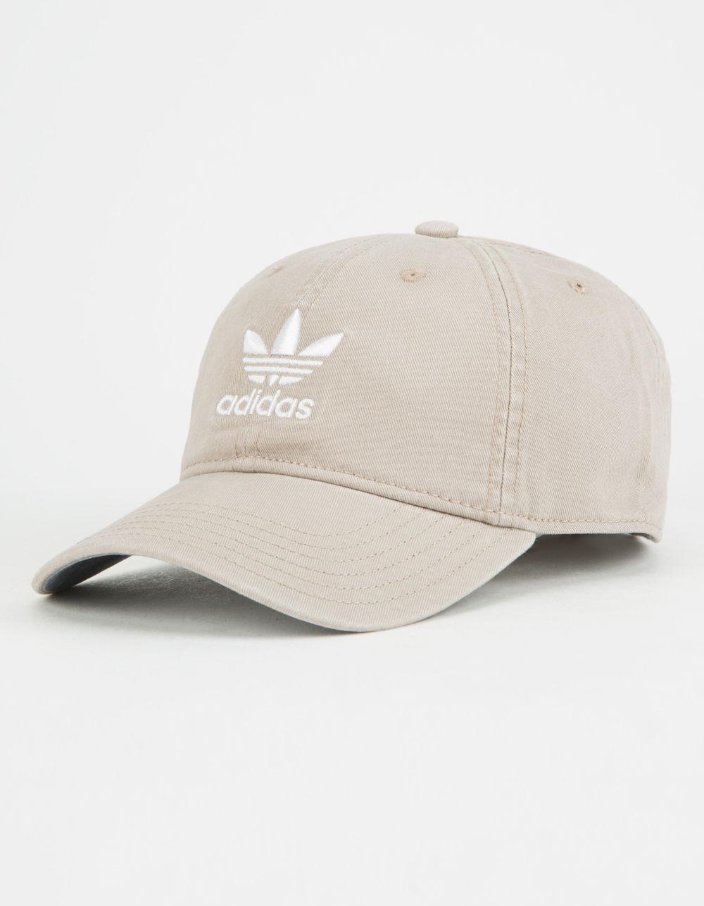 adidas Cotton Originals Relaxed Khaki Mens Dad Hat in Natural for Men