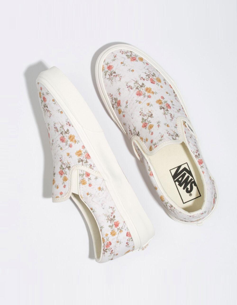slip on floral shoes