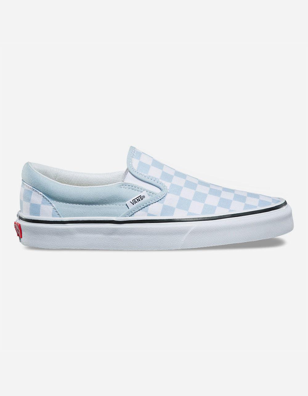baby blue checkerboard vans old skool