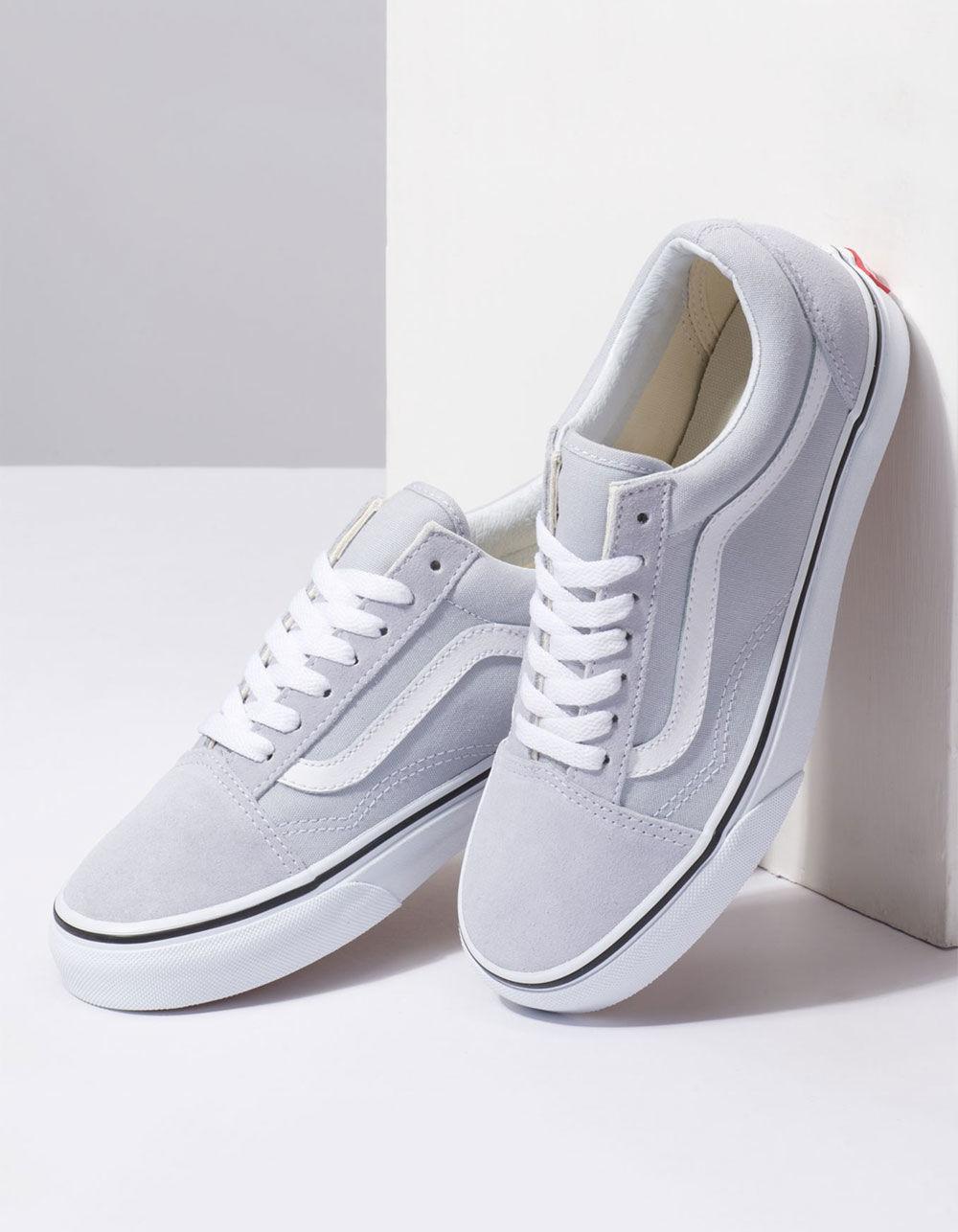 Old Skool Gray Dawn & True White Womens Shoes Old Skool Gray Dawn & True White Womens Shoes
