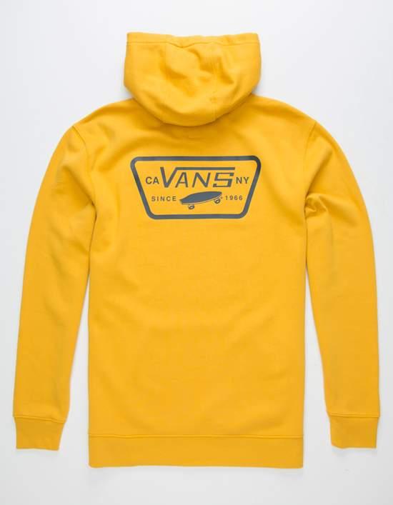 mustard yellow vans hoodie