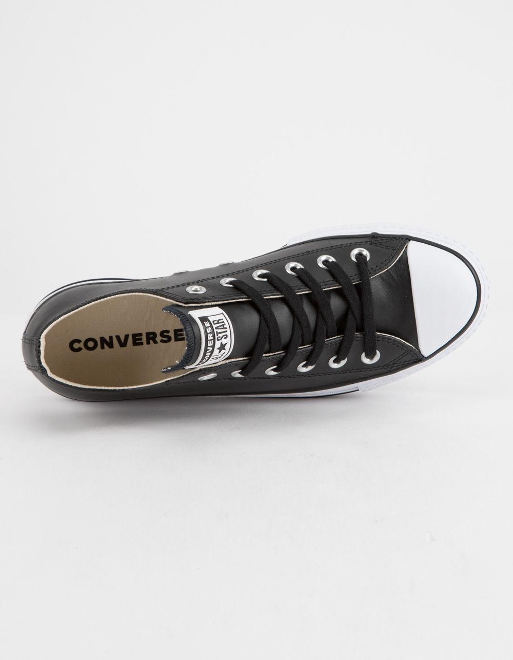 chuck taylor all star lift leather low top