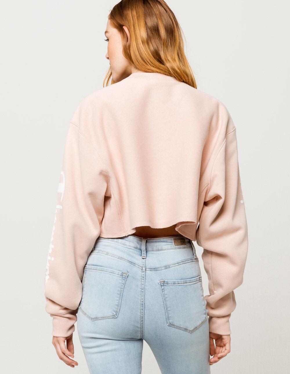 pink champion crop top