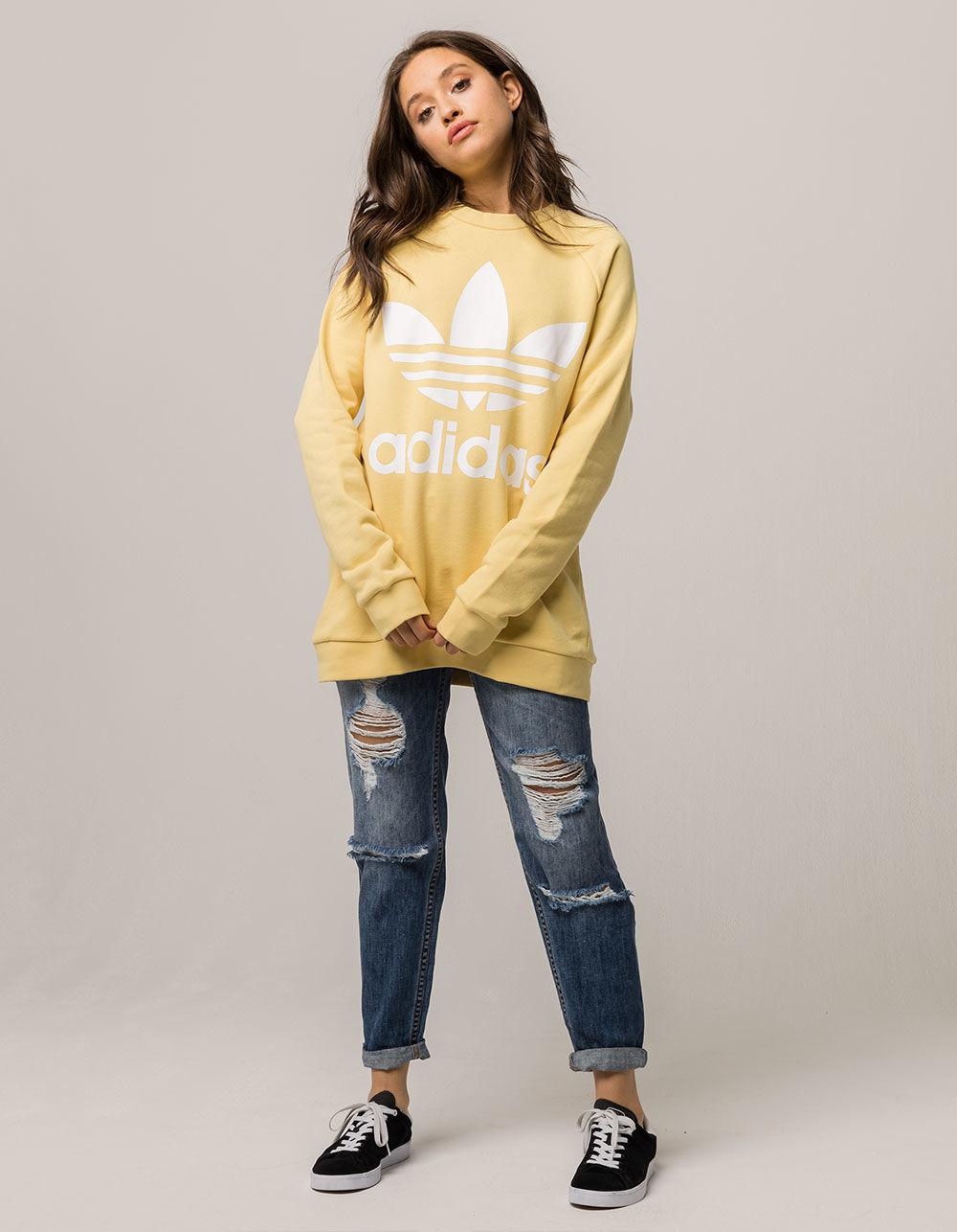 pale yellow adidas hoodie