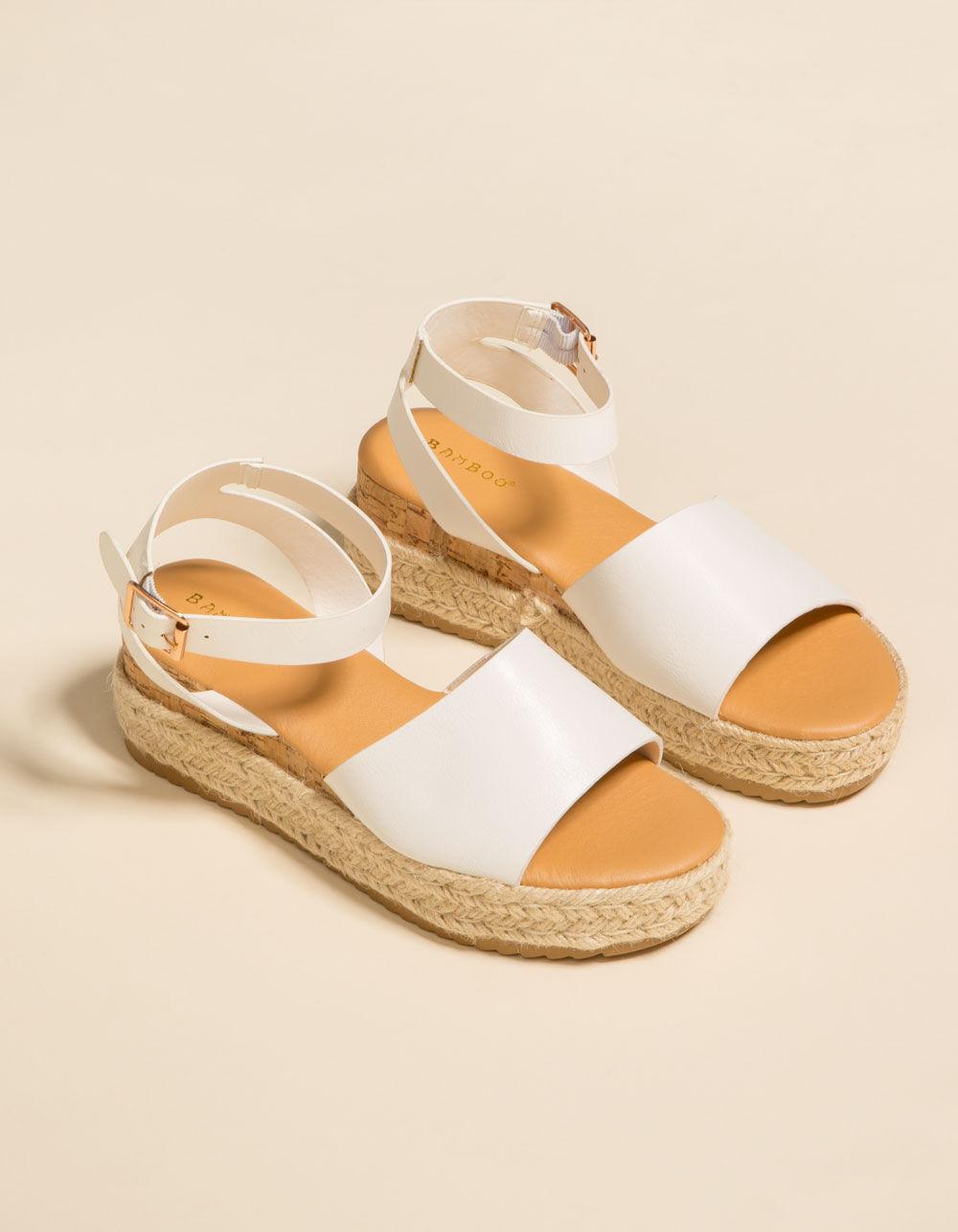 bamboo espadrille sandals