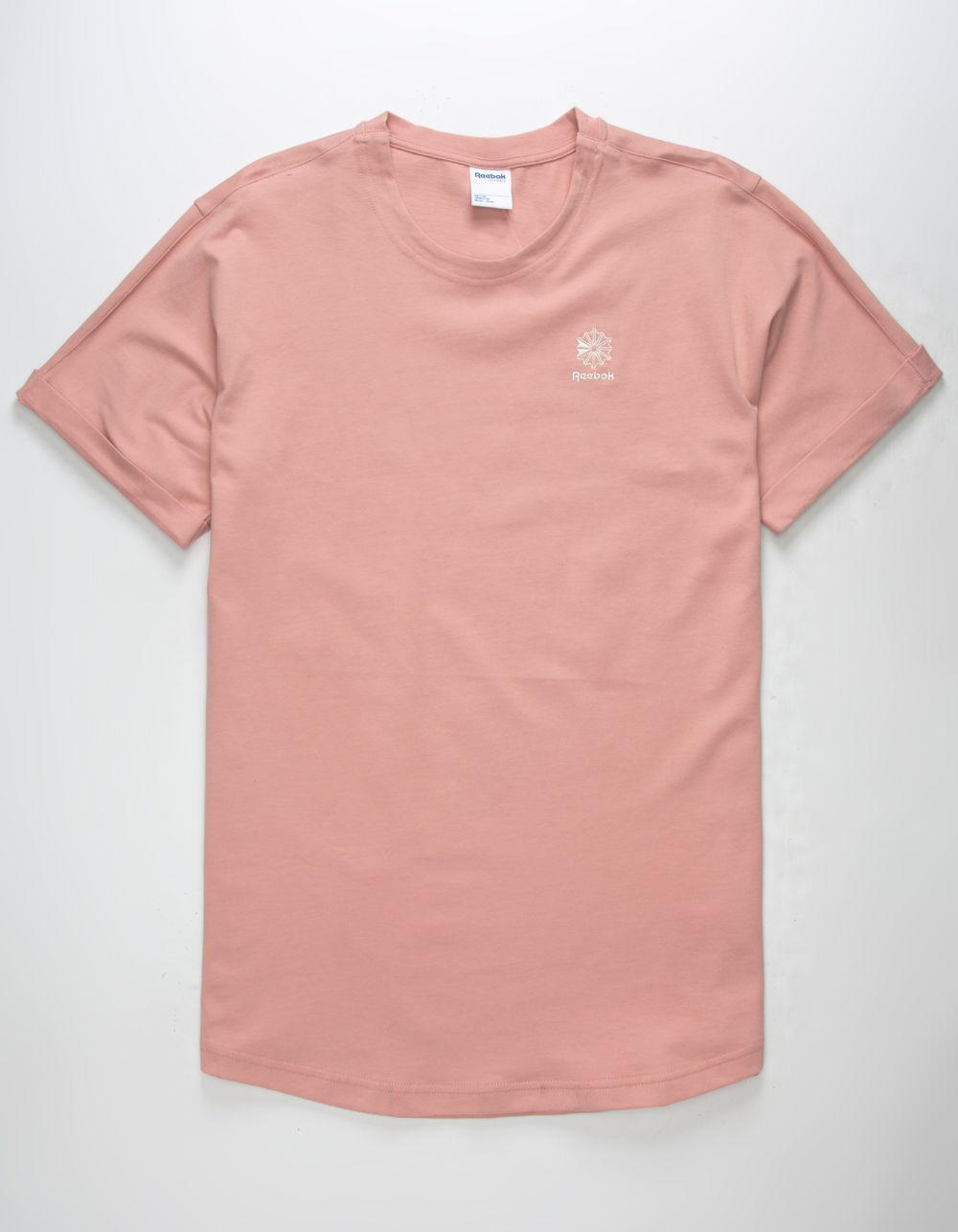 reebok t shirt mens pink