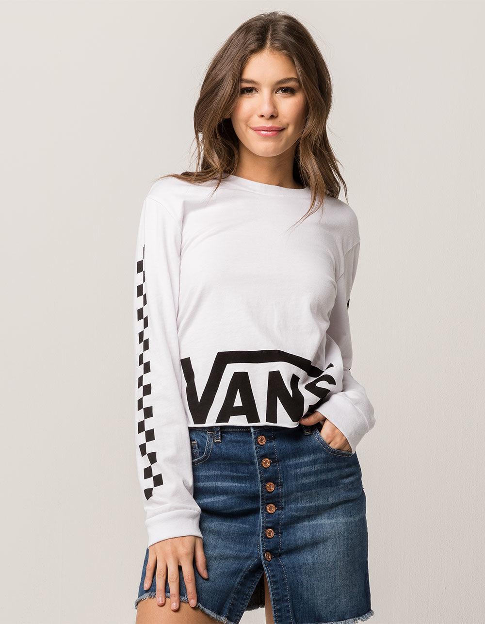 vans cropped tee