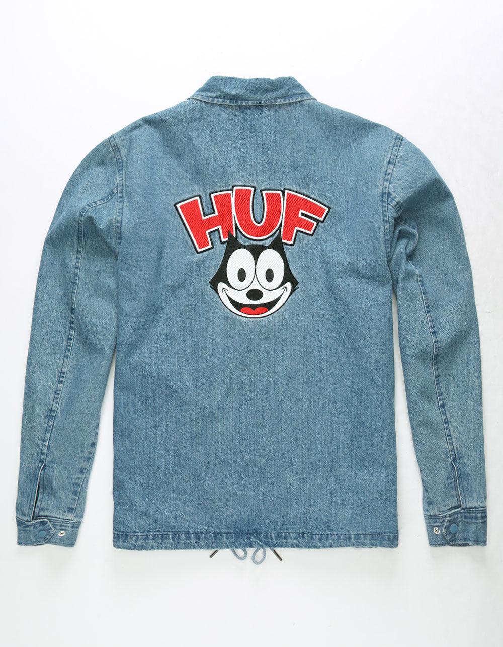 Huf X Felix The Cat Denim Mens Coaches Jacket in Blue for Men Lyst