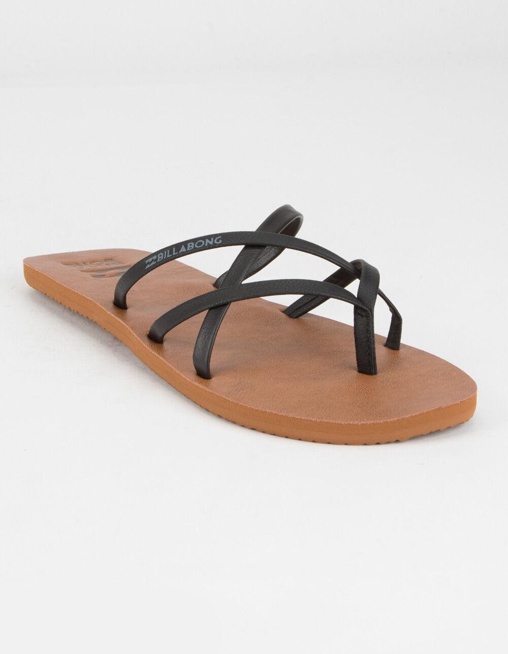 Billabong Leather Paradise Cove 2 Womens Black Sandals - Lyst