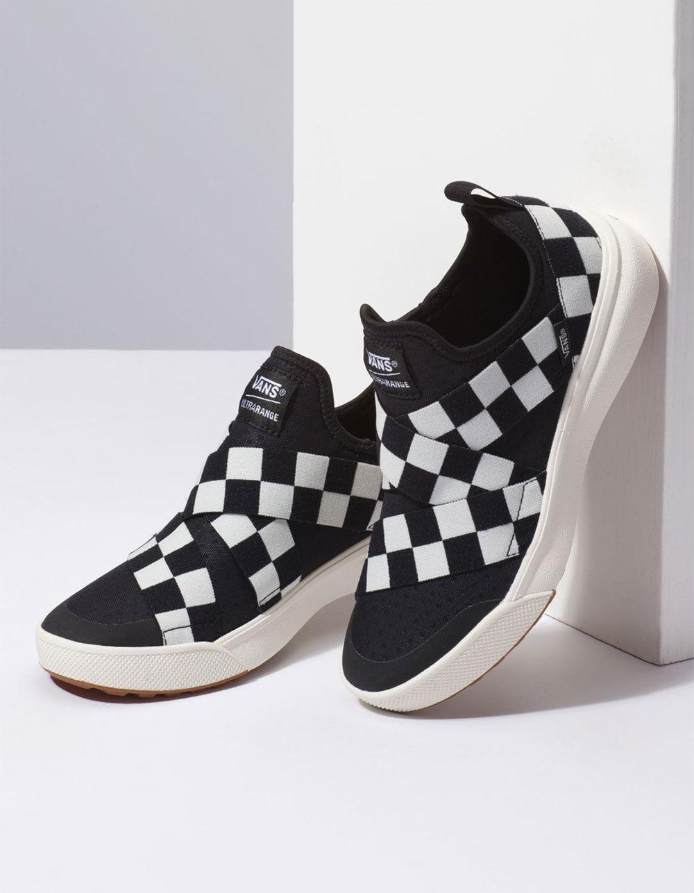 vans slip on mega checker
