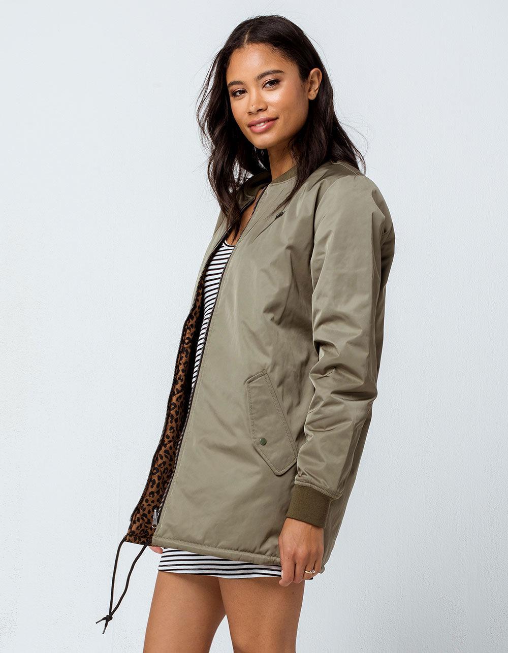 vans jacket womens olive