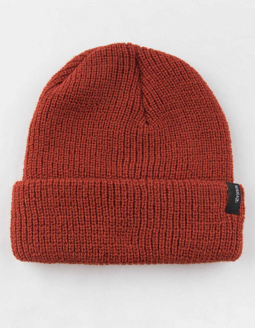 brixton orange beanie