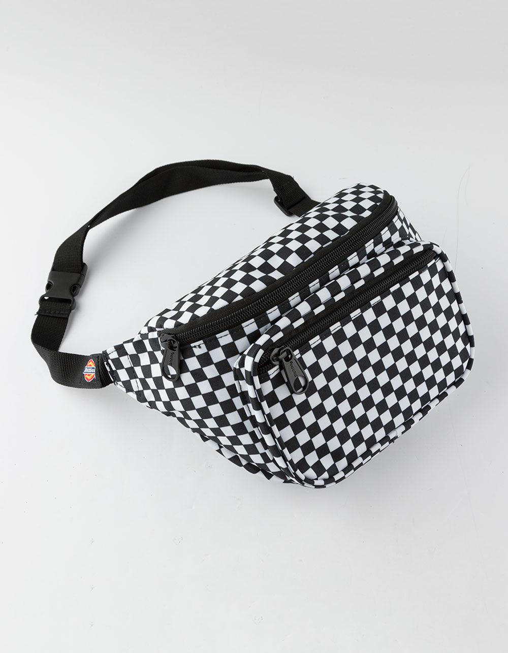 red checkered fanny pack