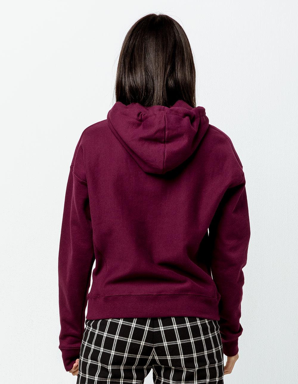 womens burgundy champion hoodie