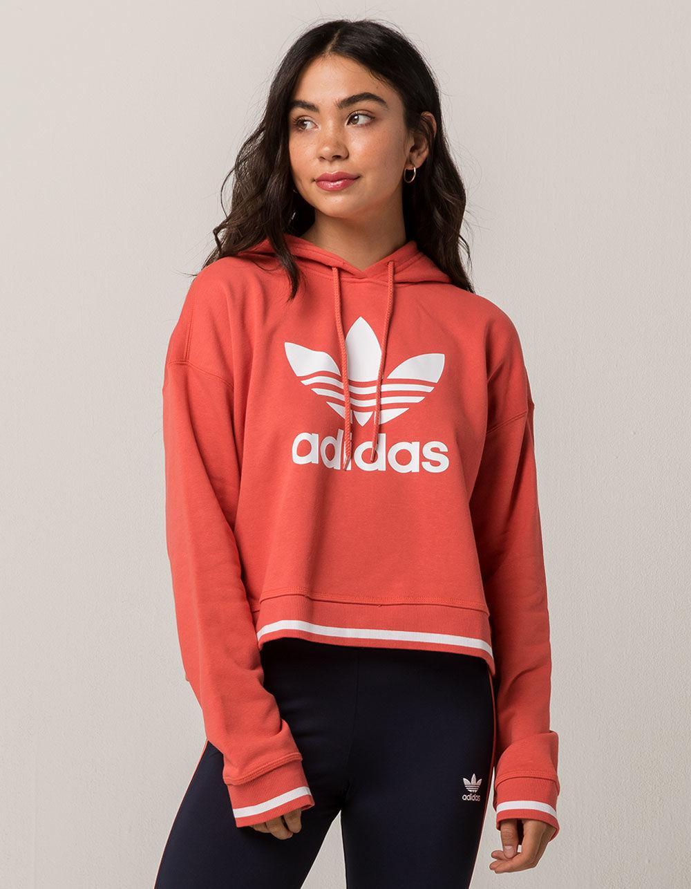 adidas active icons cropped hoodie