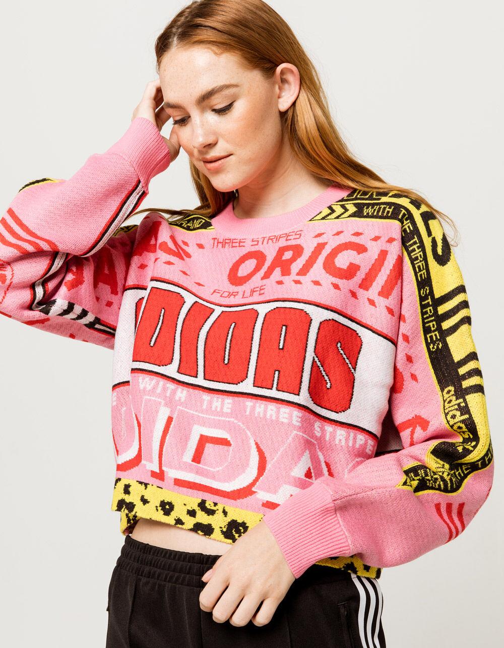 adidas pink jumper womens