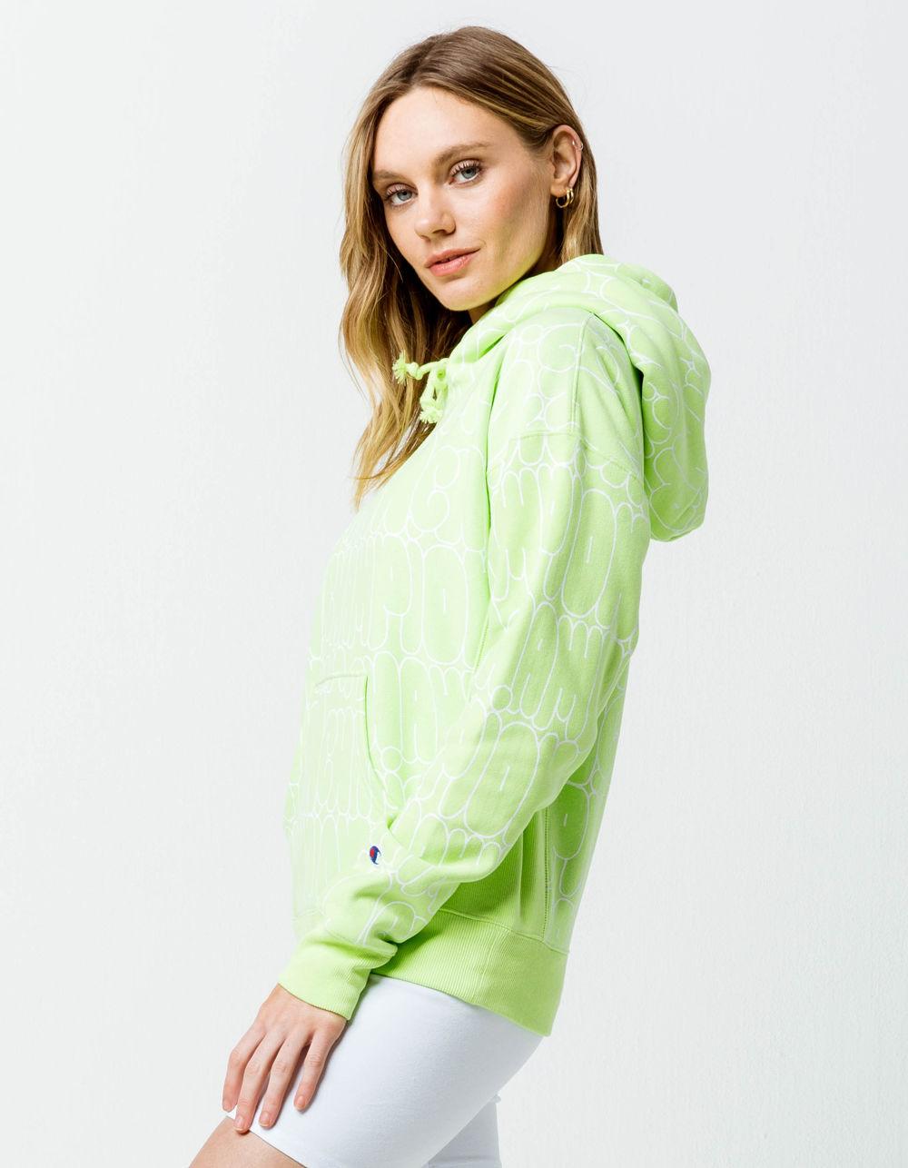 lime green champion sweater