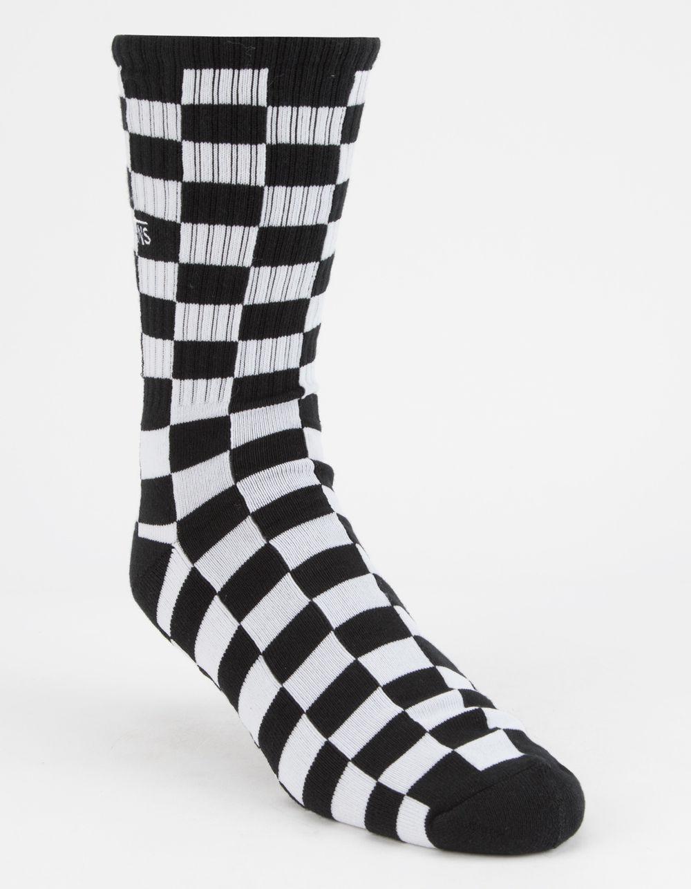 Vans Synthetic Checkerboard Crew Socks Black / White for Men - Save 10% ...