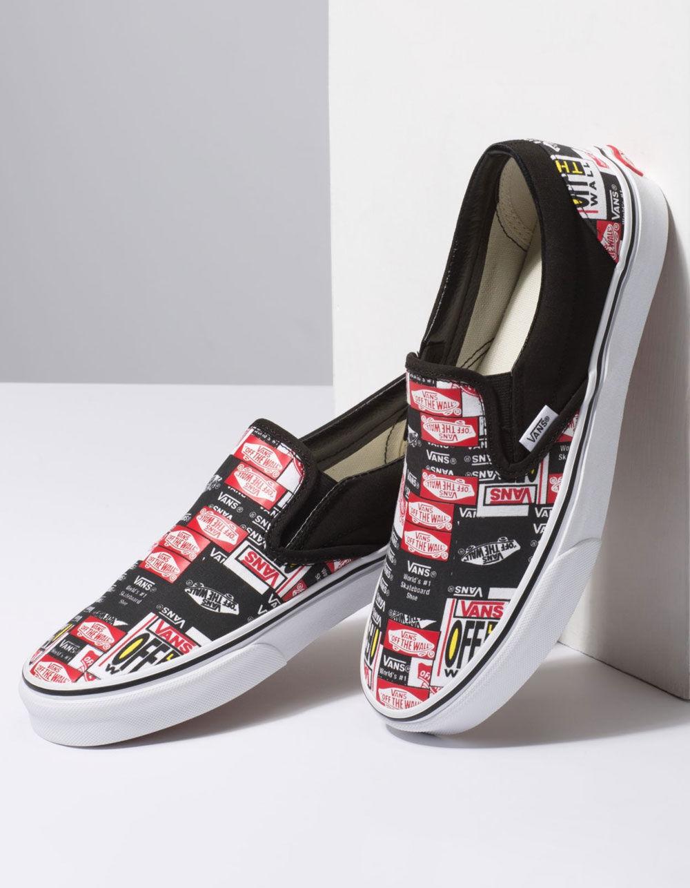 Vans Canvas Label Mix Classic Slipon Shoes Lyst