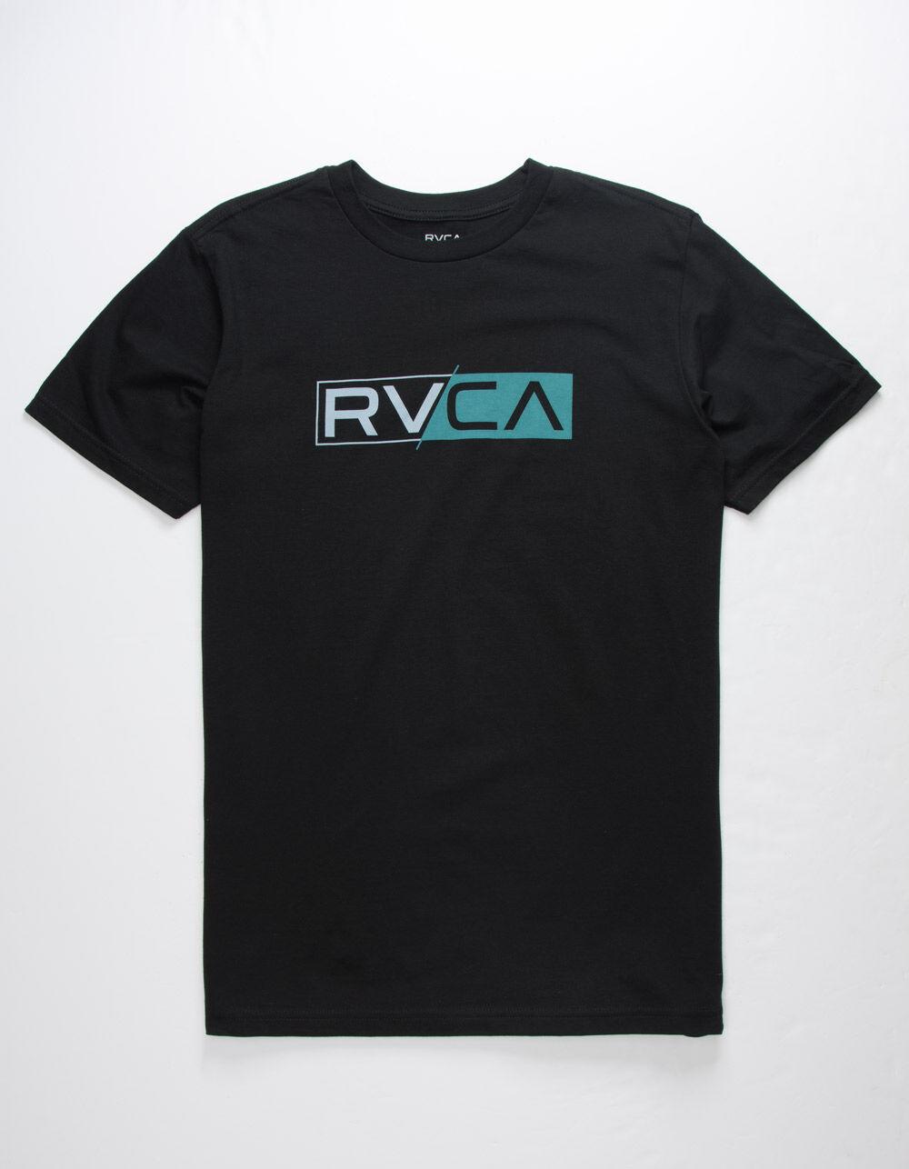 RVCA Cotton Lateral Black Mens Tshirt for Men Lyst
