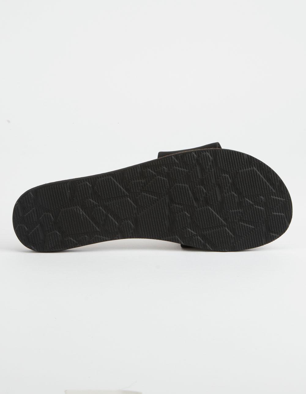Volcom Simple Slide Black Womens Sandals - Lyst