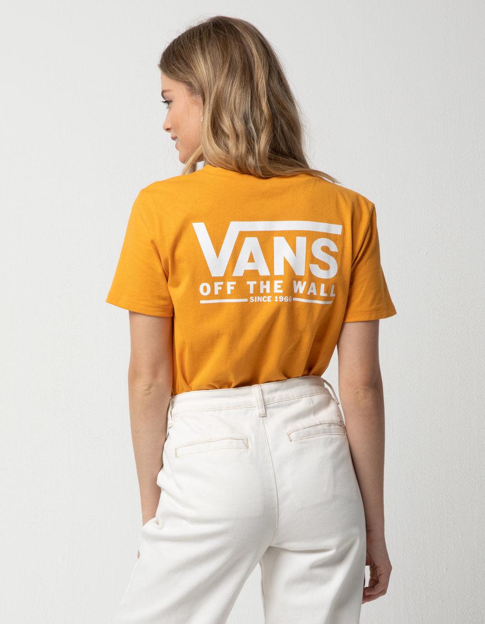 yellow vans t shirt womens